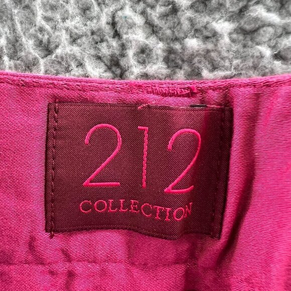212 Collection Womens Crop Pants 16 Pink High Rise Zip Front Capris Stretch‎ - Picture 5 of 12